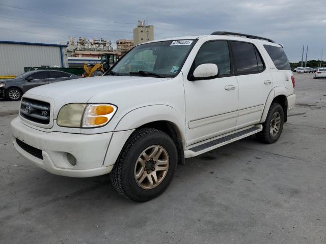 5TDBT48A03S163432 - 2003 TOYOTA SEQUOIA LIMITED WHITE photo 1
