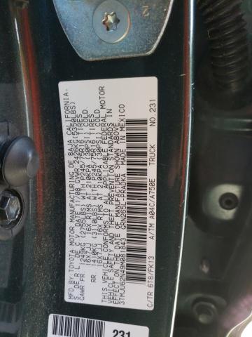 3TMJU62N49M081843 - 2009 TOYOTA TACOMA DOUBLE CAB PRERUNNER GREEN photo 13