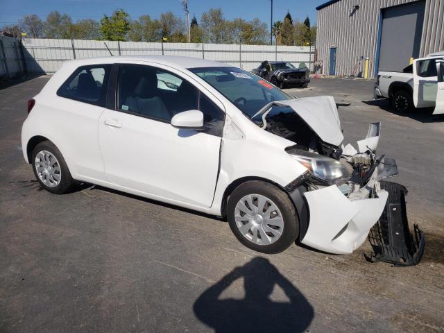 VNKJTUD35FA021542 - 2015 TOYOTA YARIS WHITE photo 4