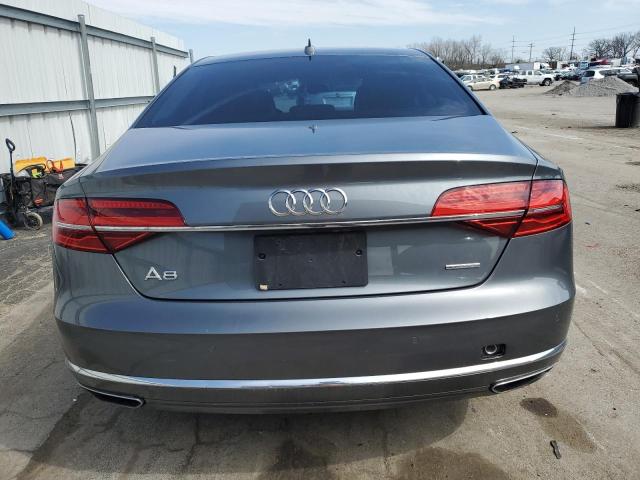 WAUJGAFD1FN017978 - 2015 AUDI A8 QUATTRO GRAY photo 6