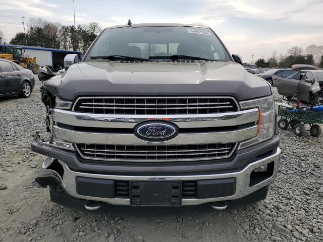 1FTEW1E56JKC60911 - 2018 FORD F150 SUPERCREW GRAY photo 5