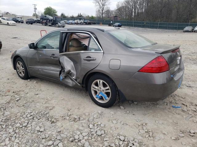 1HGCM56777A119995 - 2007 HONDA ACCORD EX GRAY photo 2