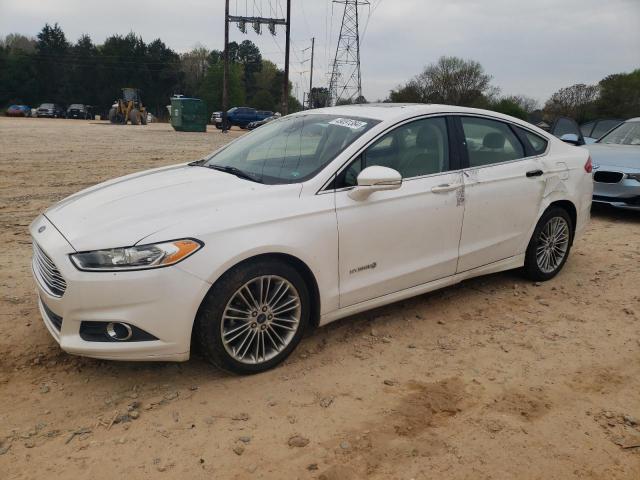 3FA6P0LU7DR336695 - 2013 FORD FUSION SE HYBRID WHITE photo 1