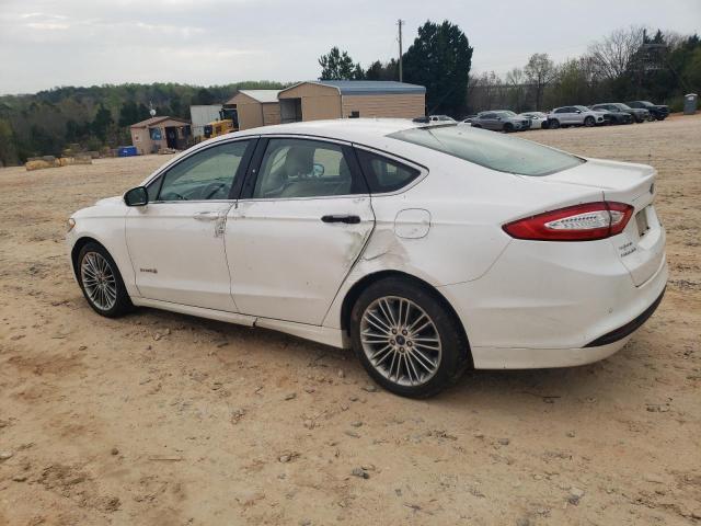 3FA6P0LU7DR336695 - 2013 FORD FUSION SE HYBRID WHITE photo 2