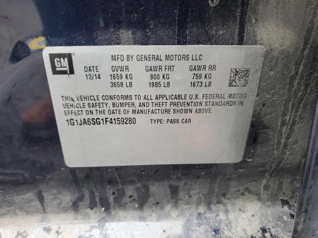 1G1JA6SG1F4159280 - 2015 CHEVROLET SONIC LS BLUE photo 12