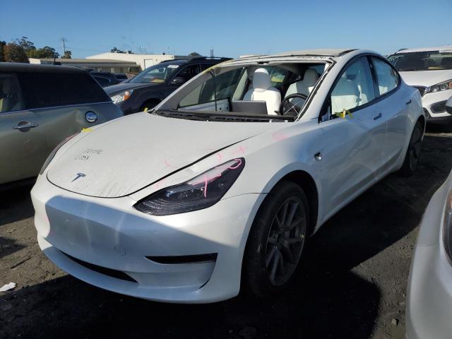 5YJ3E1EA2NF248040 - 2022 TESLA MODEL 3 WHITE photo 1