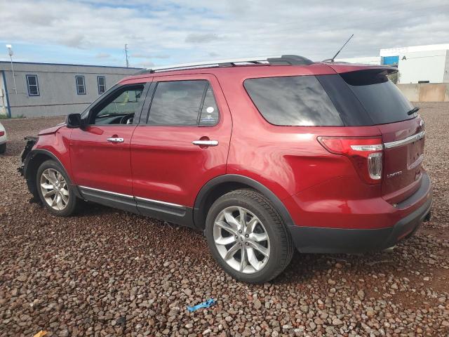 1FM5K8F83DGC95387 - 2013 FORD EXPLORER LIMITED RED photo 2
