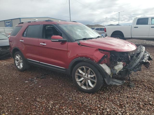1FM5K8F83DGC95387 - 2013 FORD EXPLORER LIMITED RED photo 4