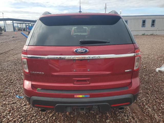 1FM5K8F83DGC95387 - 2013 FORD EXPLORER LIMITED RED photo 6