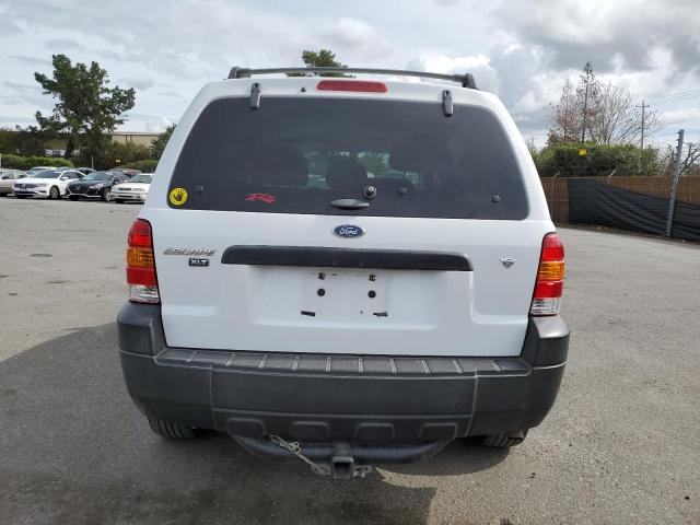 1FMYU93177KA38982 - 2007 FORD ESCAPE XLT WHITE photo 6