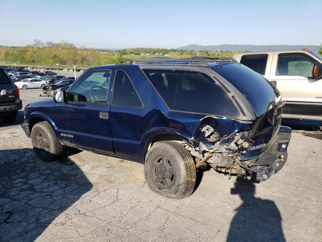 1GNCT18X03K165414 - 2003 CHEVROLET BLAZER BLUE photo 2