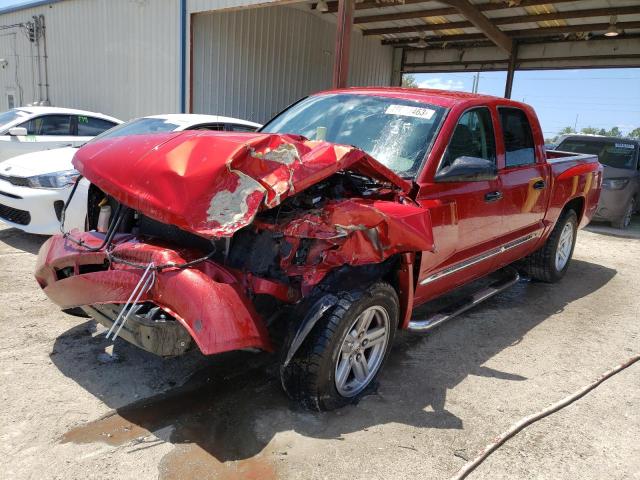 1D7HE58K89S789481 - 2009 DODGE DAKOTA LARAMIE RED photo 1