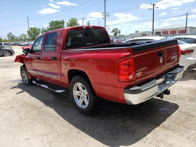 1D7HE58K89S789481 - 2009 DODGE DAKOTA LARAMIE RED photo 2