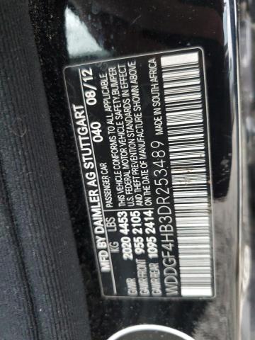 WDDGF4HB3DR253489 - 2013 MERCEDES-BENZ C 250 BLACK photo 12