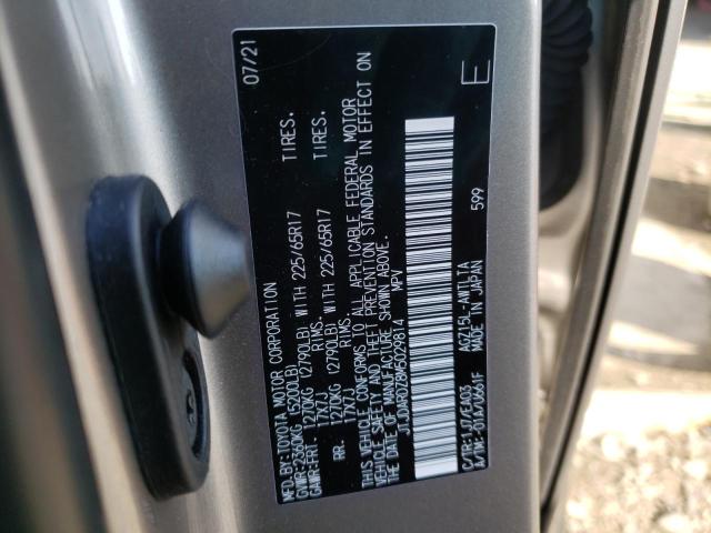 JTJDARDZ8M5029814 - 2021 LEXUS NX 300 BASE Grafitowy zdjęcie 12