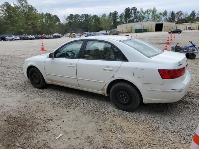 5NPET46C49H530574 - 2009 HYUNDAI SONATA GLS WHITE photo 2