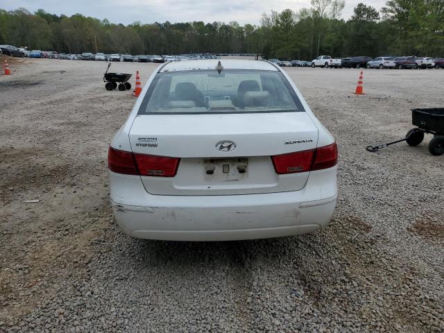 5NPET46C49H530574 - 2009 HYUNDAI SONATA GLS WHITE photo 6