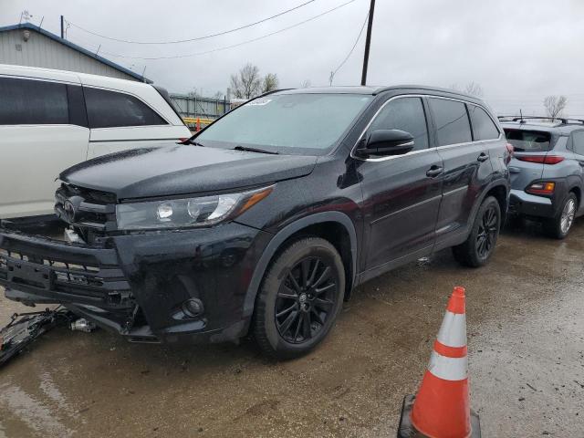 5TDJZRFH3KS619235 - 2019 TOYOTA HIGHLANDER SE BLACK photo 1