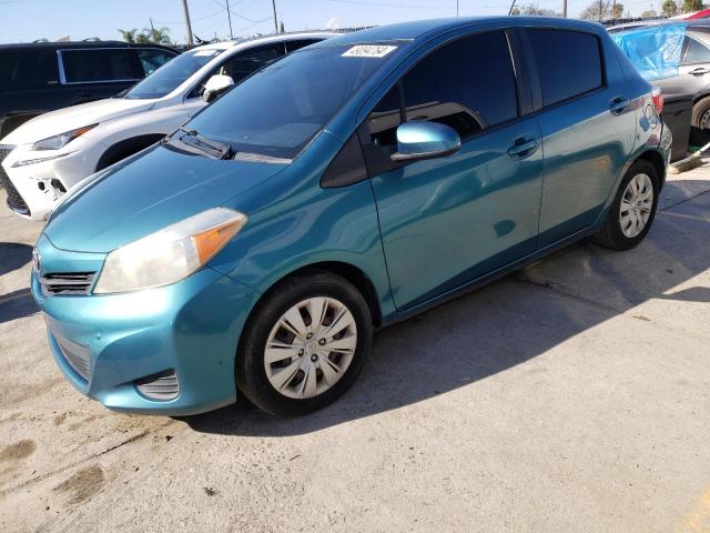 JTDKTUD36DD556856 - 2013 TOYOTA YARIS TEAL photo 1