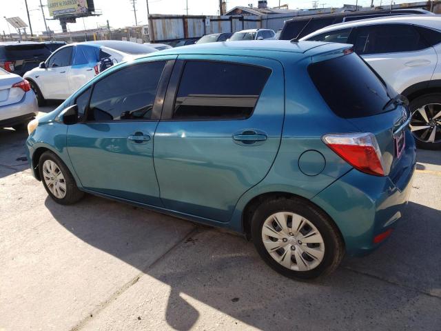 JTDKTUD36DD556856 - 2013 TOYOTA YARIS TEAL photo 2