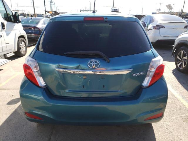 JTDKTUD36DD556856 - 2013 TOYOTA YARIS TEAL photo 6