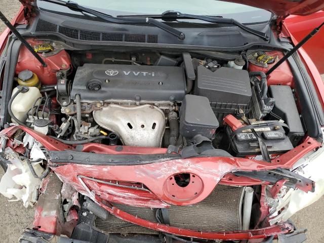 4T1BE46K47U106413 - 2007 TOYOTA CAMRY CE RED photo 11