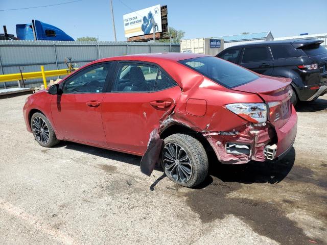 5YFBURHE7FP263070 - 2015 TOYOTA COROLLA L RED photo 2