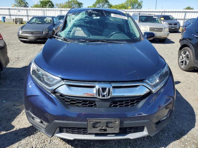 5J6RW1H85KA007488 - 2019 HONDA CR-V EXL BLUE photo 5