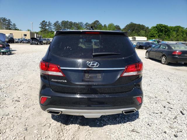 KM8SN4HF8HU221792 - 2017 HYUNDAI SANTA FE SE BLACK photo 6