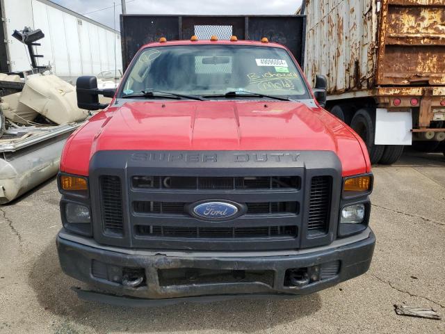 1FDWF36548EA18296 - 2008 FORD F350 SUPER DUTY RED photo 5