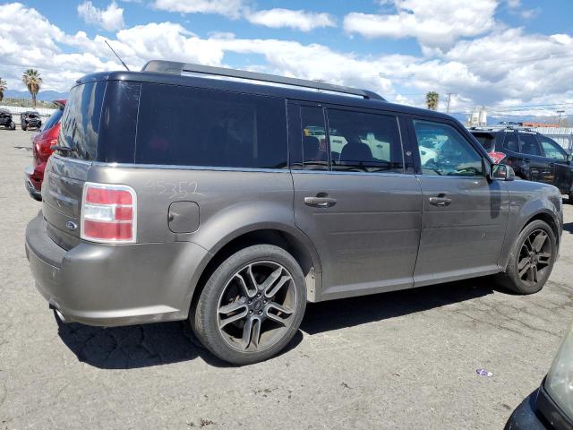 2FMGK5C85EBD28605 - 2014 FORD FLEX SEL GRAY photo 3