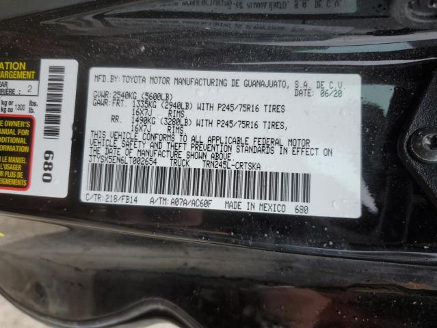 3TYSX5EN6LT002654 - 2020 TOYOTA TACOMA ACCESS CAB Grafit foto 12