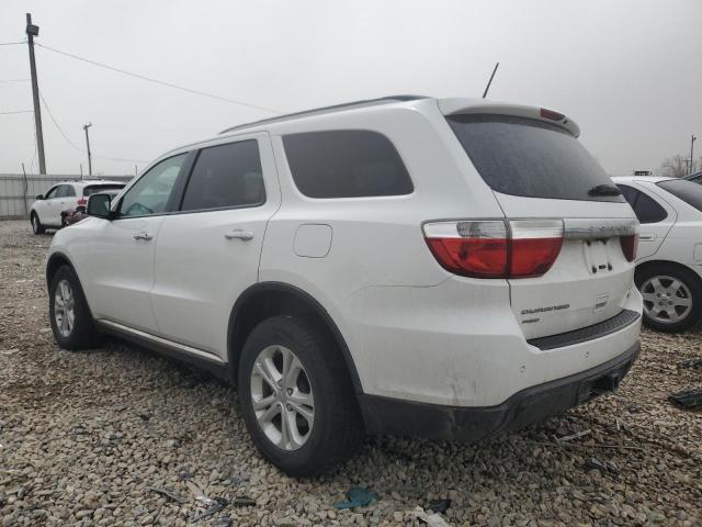 1C4RDJDG5DC686551 - 2013 DODGE DURANGO CREW WHITE photo 2