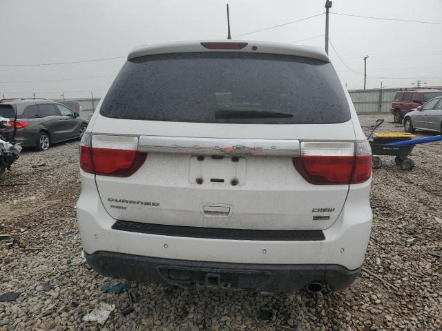 1C4RDJDG5DC686551 - 2013 DODGE DURANGO CREW WHITE photo 6