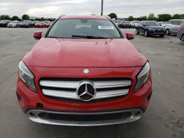 WDCTG4GBXFJ140917 - 2015 MERCEDES-BENZ GLA 250 4MATIC RED photo 5