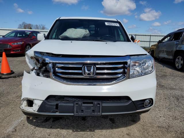 5FNYF4H58FB073765 - 2015 HONDA PILOT EXL WHITE photo 5