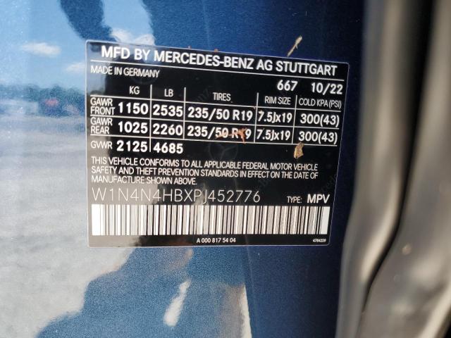 W1N4N4HBXPJ452776 - 2023 MERCEDES-BENZ GLA 250 4MATIC BLUE photo 13