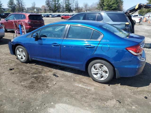 19XFB2E57DE081905 - 2013 HONDA CIVIC LX BLUE photo 2