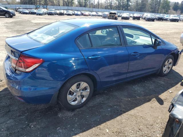 19XFB2E57DE081905 - 2013 HONDA CIVIC LX BLUE photo 3