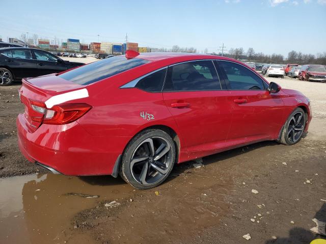 1HGCV1F35JA263796 - 2018 HONDA ACCORD SPORT RED photo 3