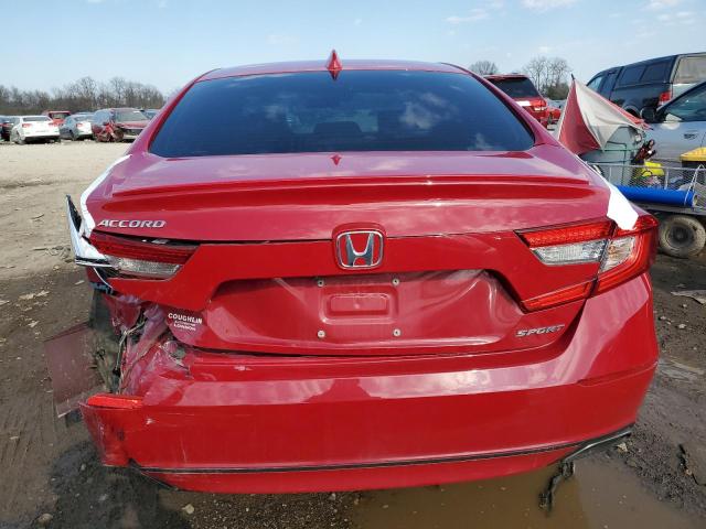 1HGCV1F35JA263796 - 2018 HONDA ACCORD SPORT RED photo 6