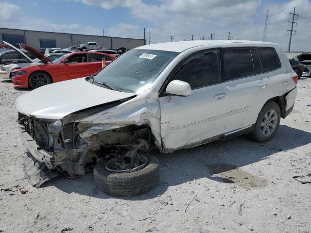 5TDZK3EH7DS108572 - 2013 TOYOTA HIGHLANDER BASE WHITE photo 1