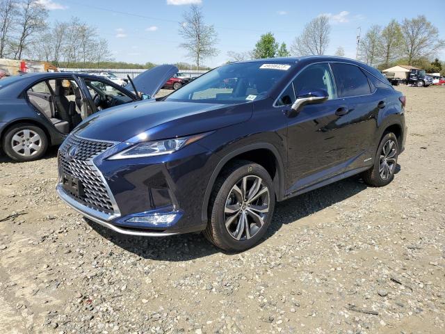 2T2HGMDA6NC092152 - 2022 LEXUS RX 450H BLUE photo 1