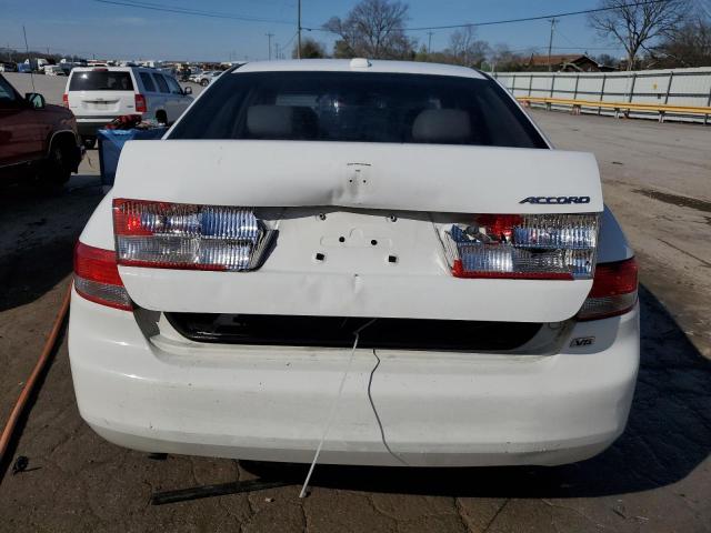 1HGCM66554A032645 - 2004 HONDA ACCORD EX WHITE photo 6