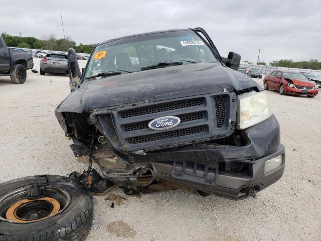 1FTPX14525KC88735 - 2005 FORD F150 BLACK photo 5