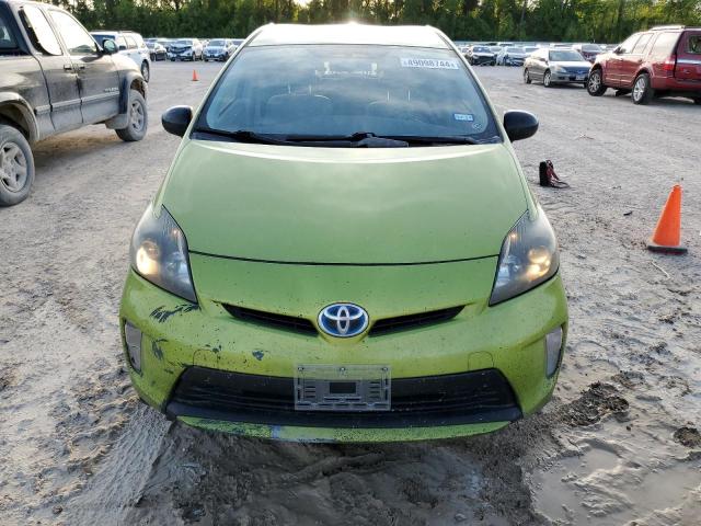 JTDKN3DU9F0443619 - 2015 TOYOTA PRIUS GREEN photo 5