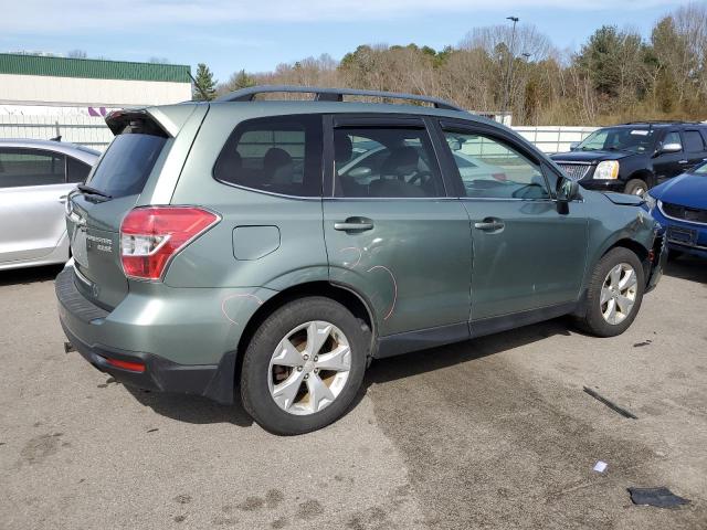JF2SJAHC3FH513426 - 2015 SUBARU FORESTER 2.5I LIMITED GREEN photo 3