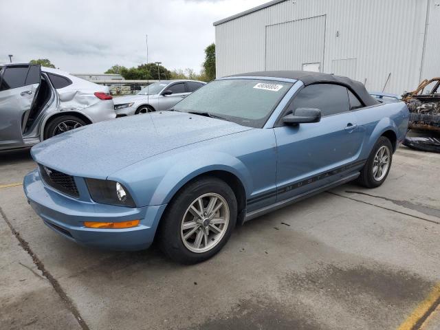 1ZVFT84N155182854 - 2005 FORD MUSTANG BLUE photo 1