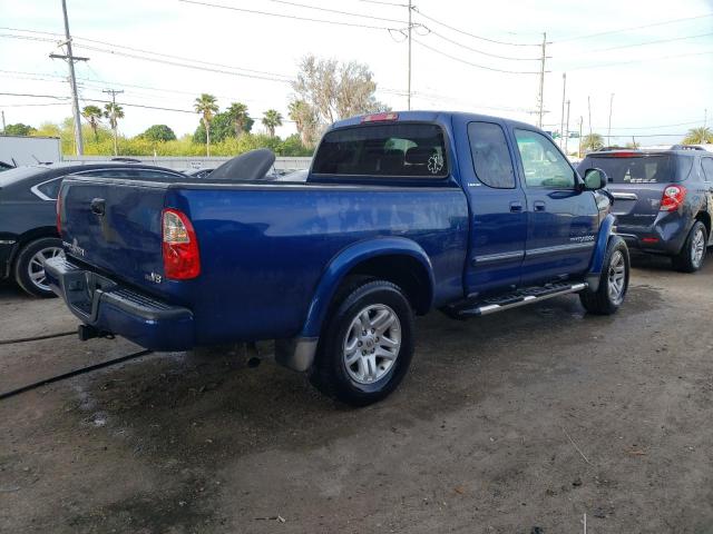 5TBRT38105S471110 - 2005 TOYOTA TUNDRA ACCESS CAB LIMITED BLUE photo 3