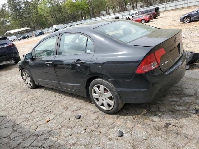 1HGFA16548L075487 - 2008 HONDA CIVIC LX BLACK photo 2